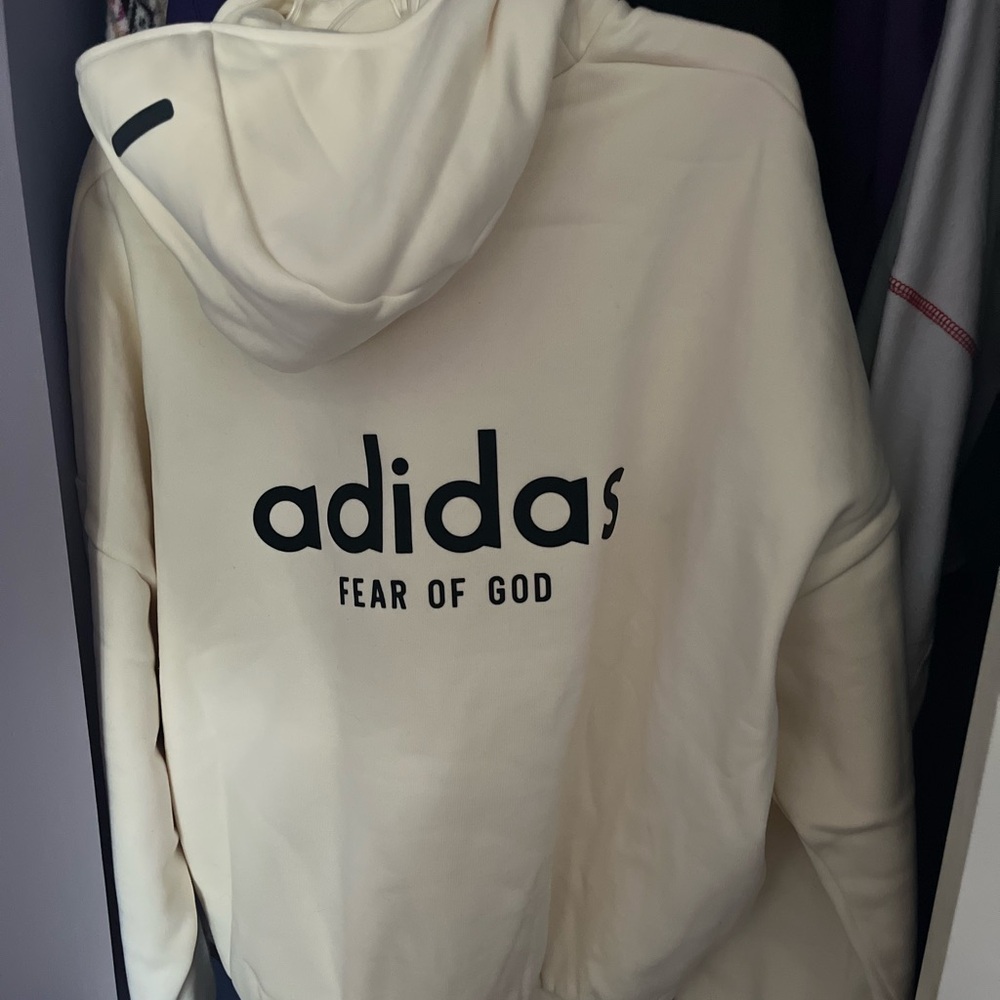 Limited edition Fear of God/Adidas collab Cream Hoodie